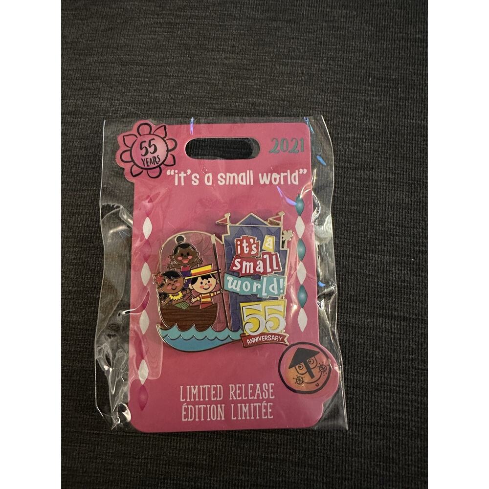 Disneyland It's A Small World Pin 55 Year Anniversary Limited Release HTF 2021